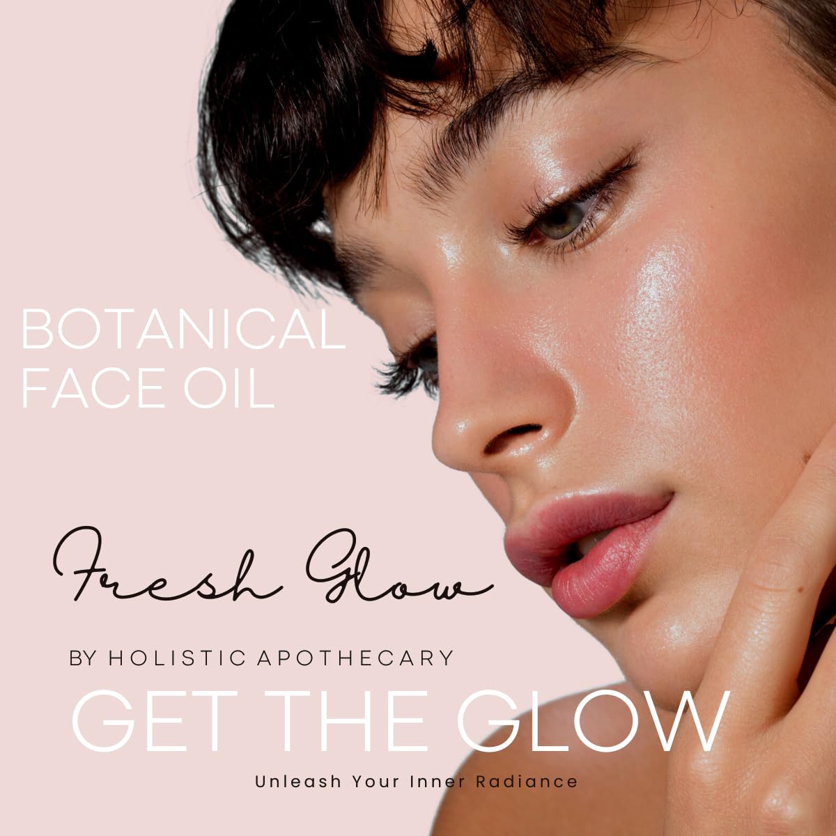 Glow Face Oil Organic Anti-Aging Facial Oils Nourishing Firming Plumping Moisturizing Rosehip, Squalene, Jojoba, Evening Primrose, Camellia, Tumeric, Frankinscnce, Calendula, Helichrysum, Chamomile