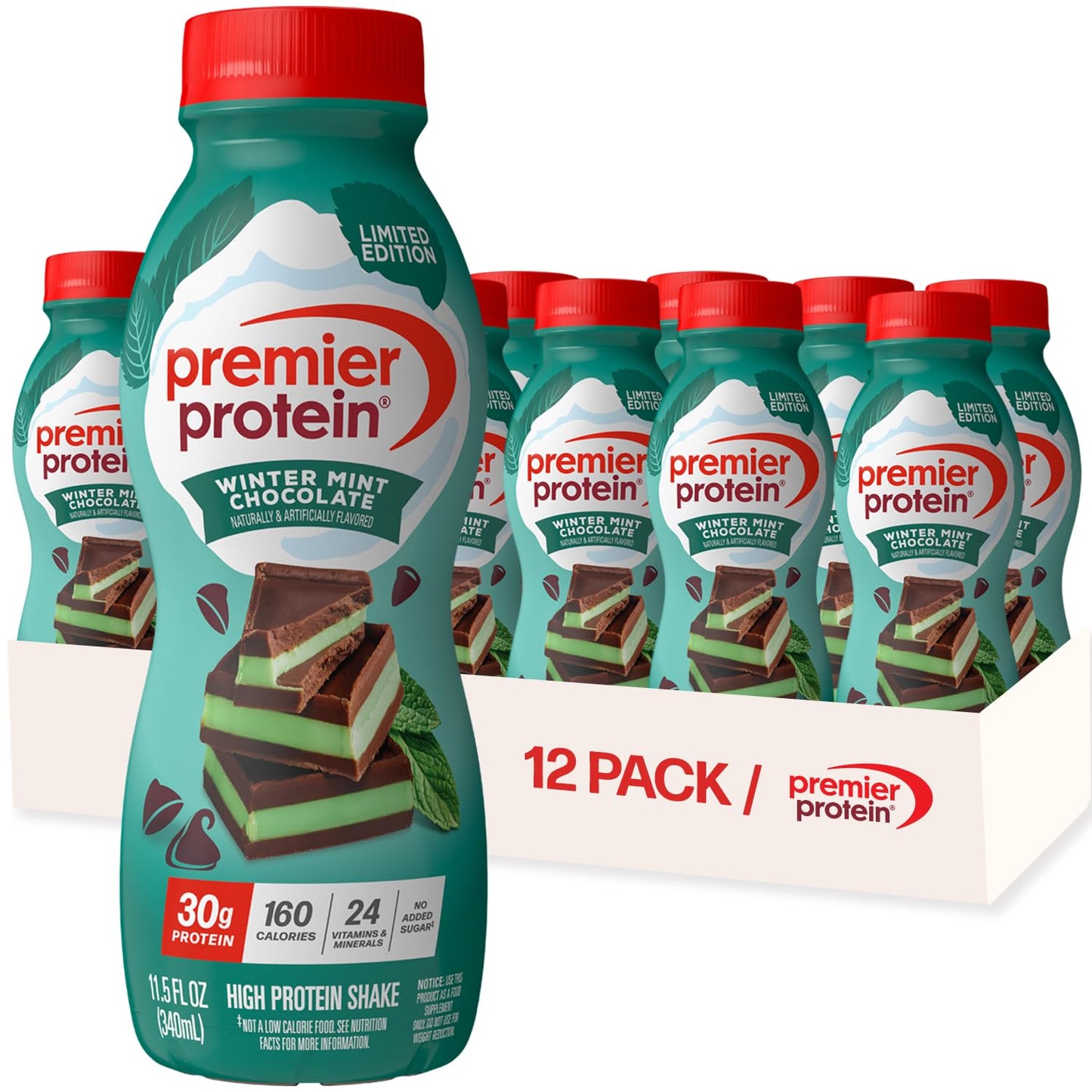 Premier Protein Shake, Caramel, 30g High Protein, 12 Pack