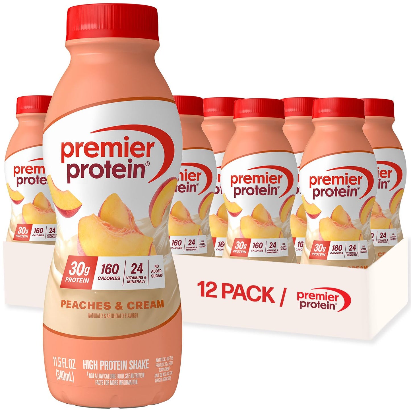 Premier Protein Shake, Caramel, 30g High Protein, 12 Pack