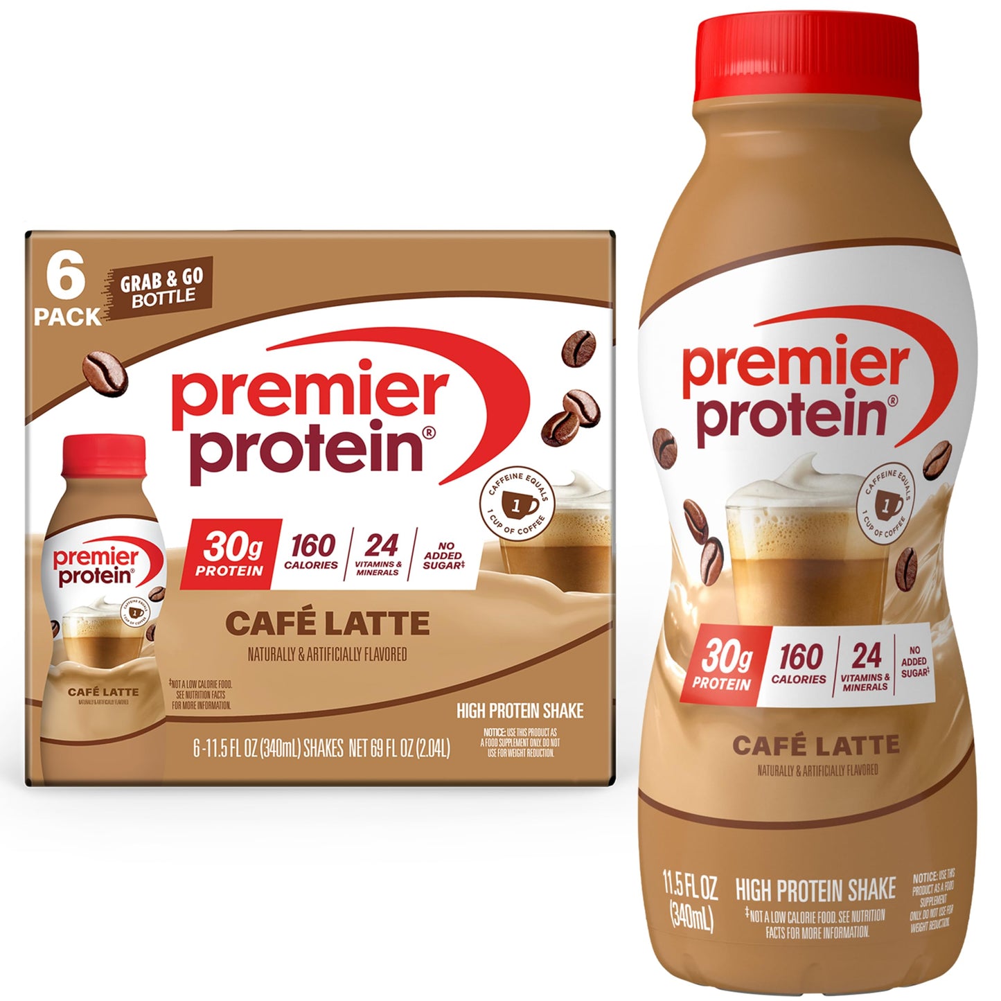 Premier Protein Shake, Caramel, 30g High Protein, 12 Pack