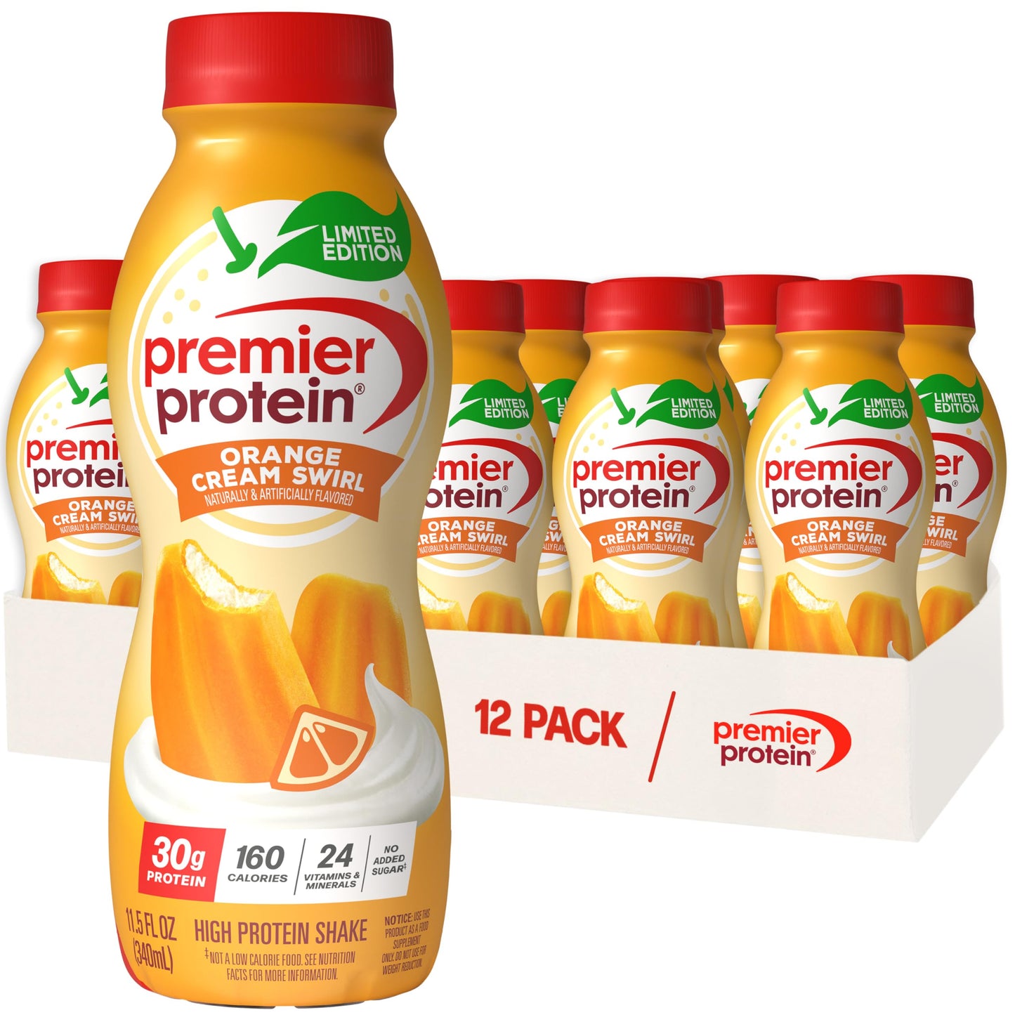 Premier Protein Shake, Caramel, 30g High Protein, 12 Pack